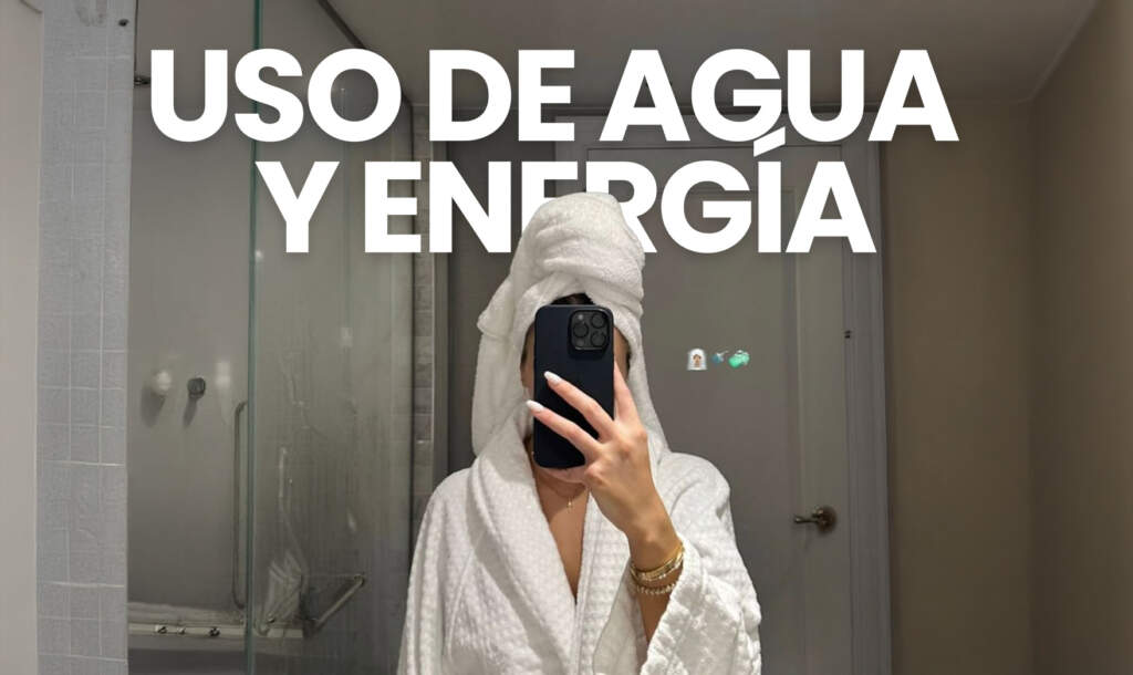 reduce el uso de agua y energia